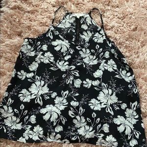 Pink rose vintage top